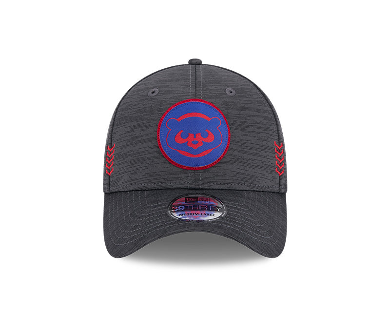 Men's Chicago Cubs New Era Graphite 2024 Clubhouse 39THIRTY Flex Fit Hat