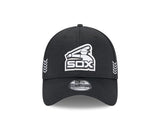 Men's Chicago White Sox New Era Black & White 2024 Clubhouse 39THIRTY Flex Fit Hat - Pro Jersey Sports