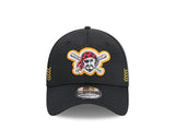 Men's Pittsburgh Pirates New Era Black 2024 Clubhouse 39THIRTY Flex Fit Hat - Pro Jersey Sports