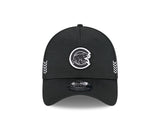 Men's Chicago Cubs New Era Black Walking Bear 2024 Clubhouse 39THIRTY Flex Fit Hat - Pro Jersey Sports