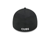 Men's Chicago Cubs New Era Black Walking Bear 2024 Clubhouse 39THIRTY Flex Fit Hat - Pro Jersey Sports