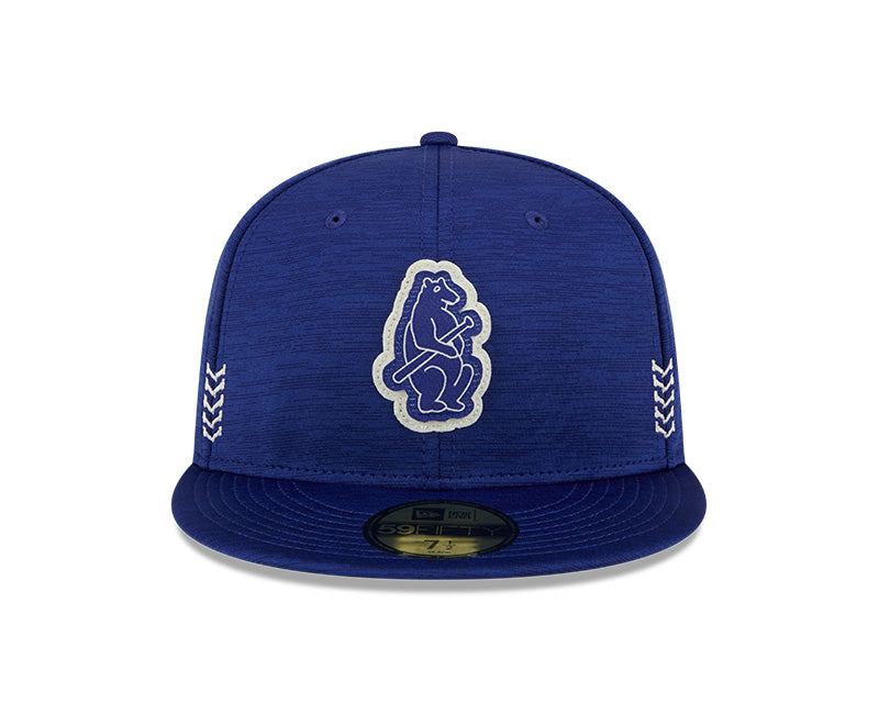 Men's Chicago Cubs New Era Blue 2024 Clubhouse 1914 59FIFTY Fitted Hat