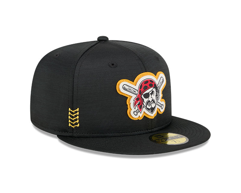 Men's Pittsburgh Pirates New Era Black 2024 Alternate Clubhouse 1914 59FIFTY Fitted Hat