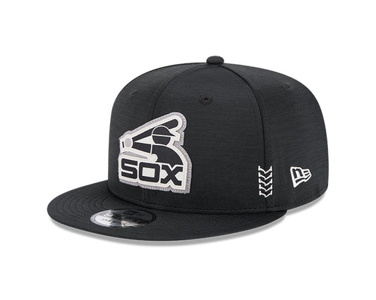 Men's Chicago White Sox New Era Black 2024 Clubhouse 9FIFTY Snapback Hat
