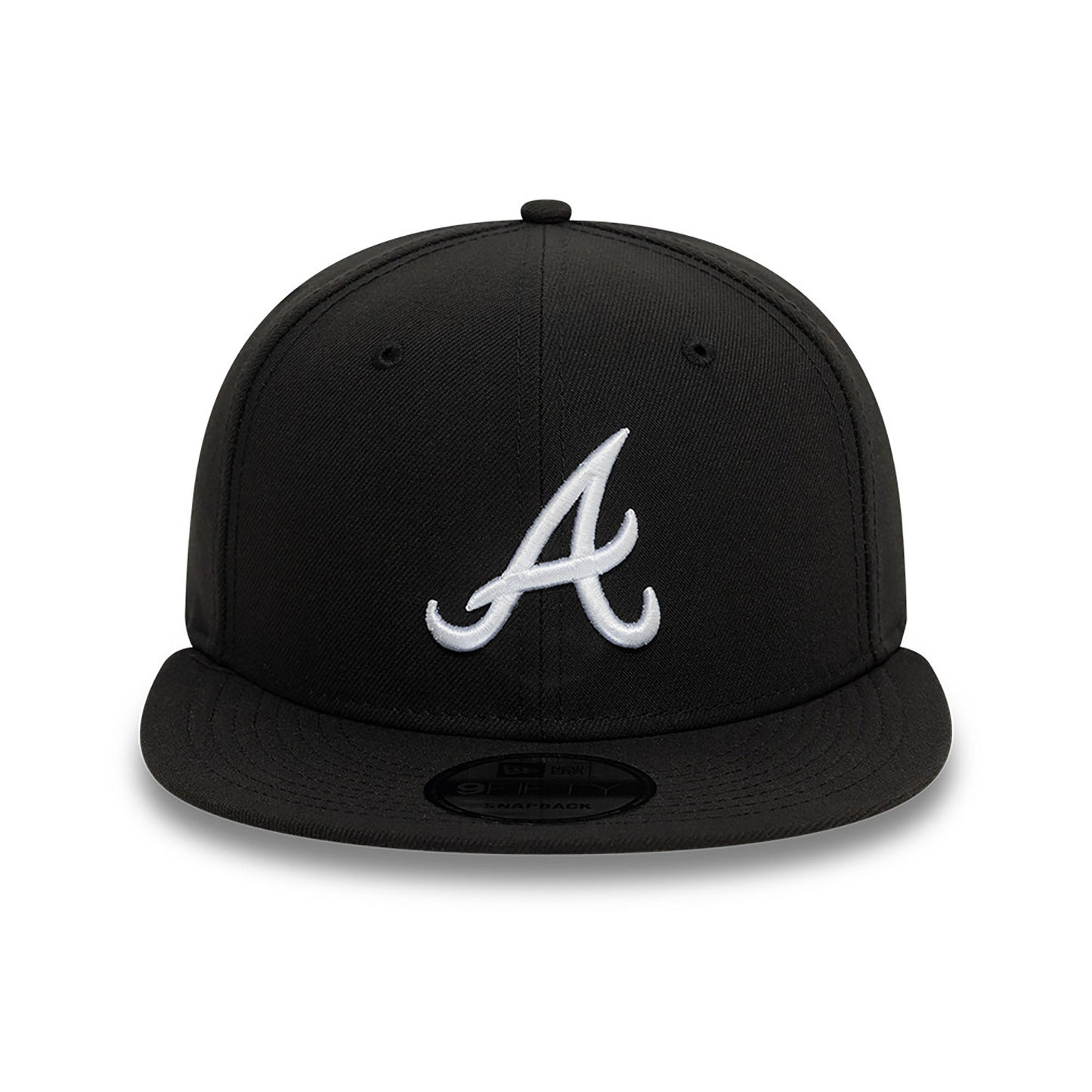 Atlanta Braves New Era Black Chain Stitch 9FIFTY Snapback Adjustable Hat