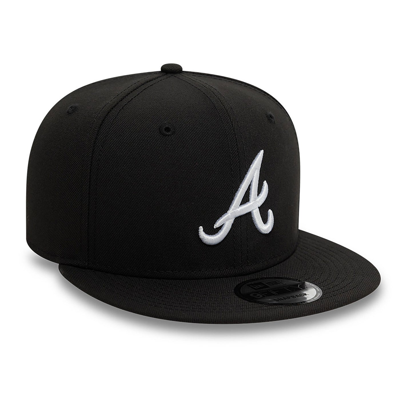 Atlanta Braves New Era Black Chain Stitch 9FIFTY Snapback Adjustable Hat