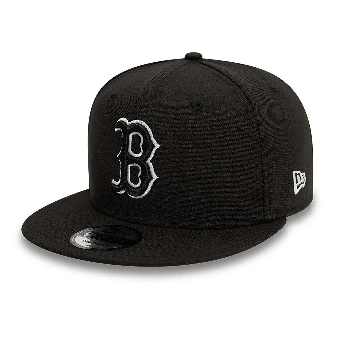 Boston Red Sox New Era Black Chain Stitch 9FIFTY Snapback Adjustable Hat