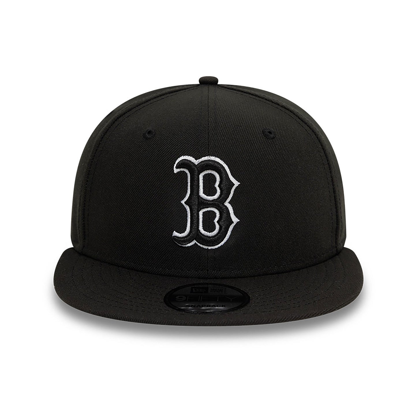 Boston Red Sox New Era Black Chain Stitch 9FIFTY Snapback Adjustable Hat