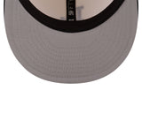 Los Angeles Dodgers Cream/Black Leather Visor New Era 59FIFTY Fitted Hat - Pro Jersey Sports