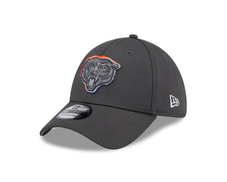 Men's Chicago Bears New Era 2024 NFL Draft Graphite 39THIRTY Flex Fit Hat - Pro Jersey Sports