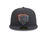 Men's Chicago Bears New Era Graphite 2024 On Stage NFL Draft 59FIFTY Fitted Hat - Pro Jersey Sports