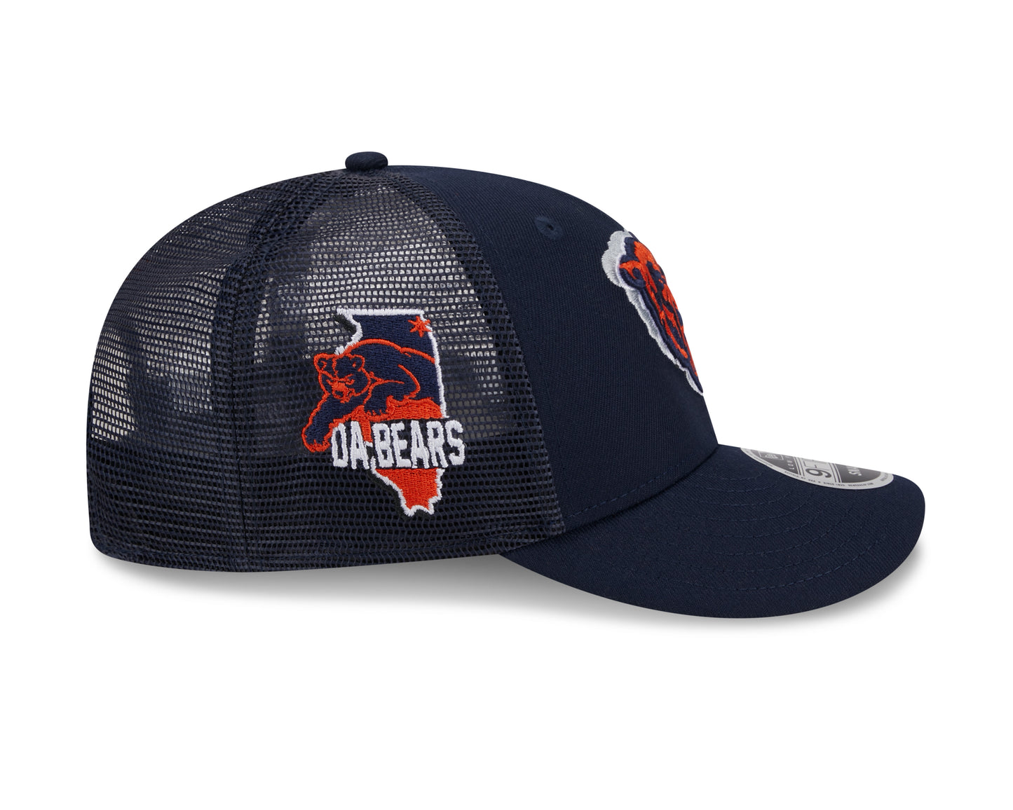 Men's Chicago Bears New Era Navy 2024 NFL Draft Low Profile Trucker 9FIFTY Adjustable Hat