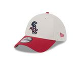 Chicago White Sox New Era Stone/Red 2024 4th of July 39THIRTY Flex Hat - Pro Jersey Sports