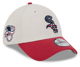 Chicago White Sox New Era Stone/Red 2024 4th of July 39THIRTY Flex Hat - Pro Jersey Sports