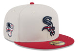 Chicago White Sox 2024 4th of July Stone/Red On Field New Era 59FIFTY Fitted Hat - Pro Jersey Sports
