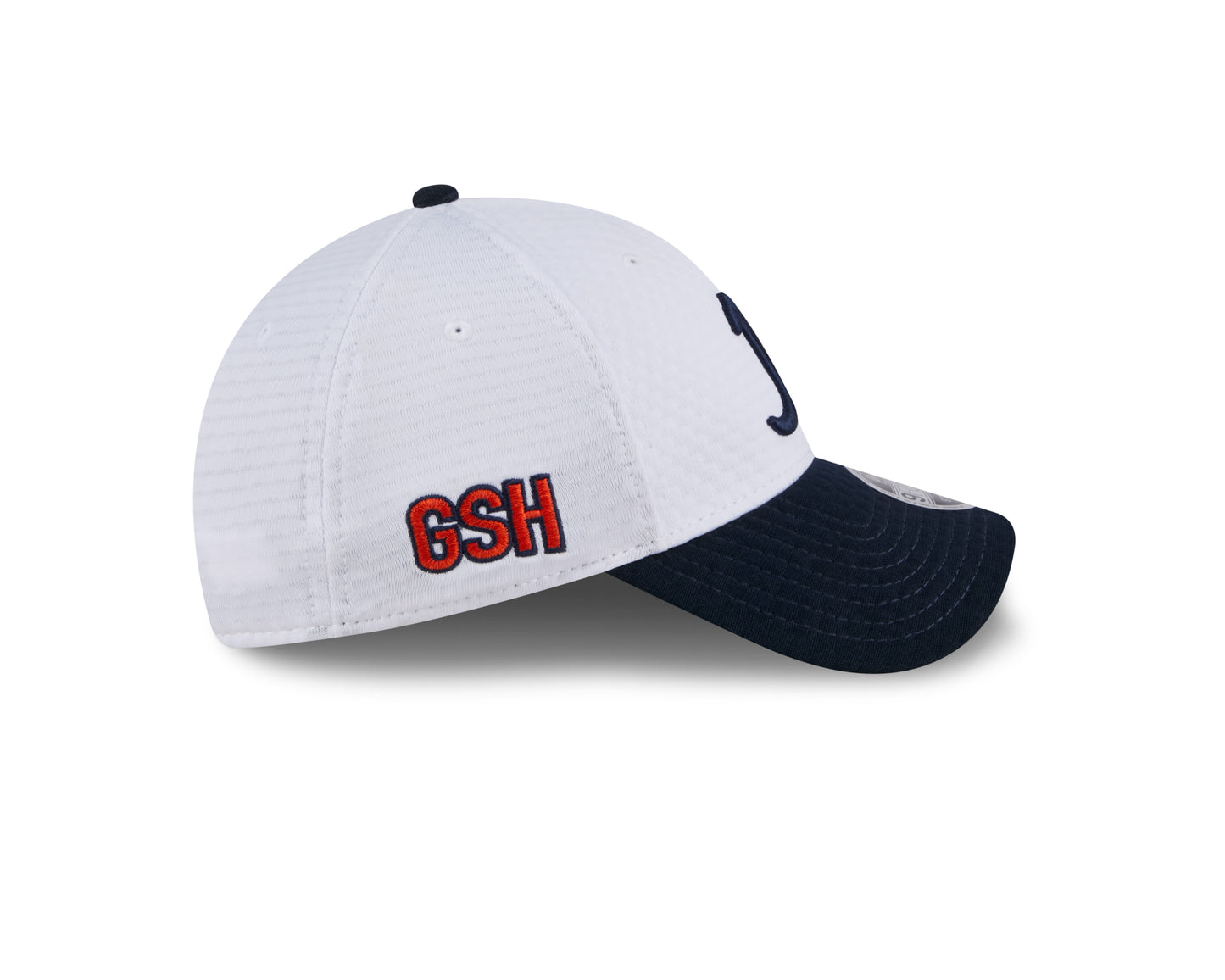 Men's Chicago Bears New Era White/Navy 2024 NFL Training Camp B Logo 9FORTY Adjustable Hat