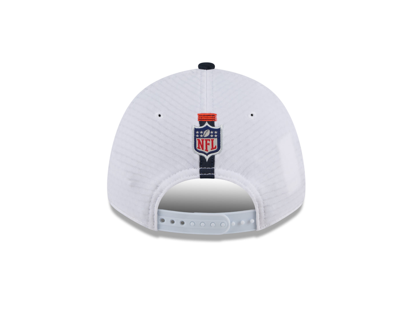 Men's Chicago Bears New Era White/Navy 2024 NFL Training Camp Primary Logo 9FORTY Adjustable Hat