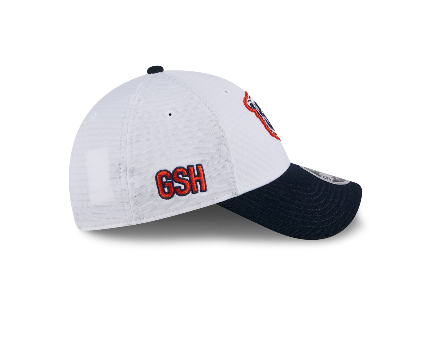 Men's Chicago Bears New Era White/Navy 2024 NFL Training Camp Primary Logo 9FORTY Adjustable Hat
