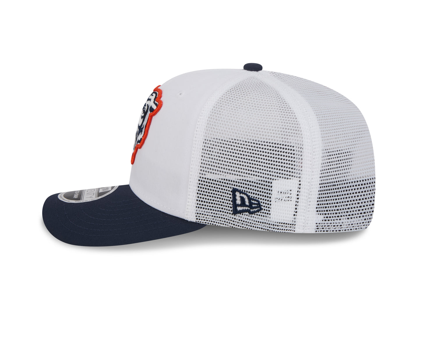 Men's Chicago Bears New Era White/Navy 2024 NFL Training Camp Primary Logo 9SEVENTY Trucker Hat