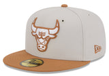 Chicago Bulls 2 Tone Stone/Bronze 59FIFTY Fitted Hat - Pro Jersey Sports