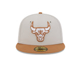 Chicago Bulls 2 Tone Stone/Bronze 59FIFTY Fitted Hat - Pro Jersey Sports