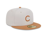 Chicago Cubs 2 Tone Stone/Bronze 59FIFTY Fitted Hat - Pro Jersey Sports