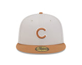 Chicago Cubs 2 Tone Stone/Bronze 59FIFTY Fitted Hat - Pro Jersey Sports