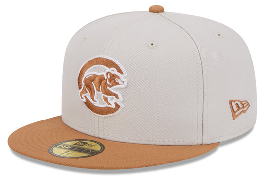 Chicago Cubs 2 Tone Alternate Stone/Bronze 59FIFTY Fitted Hat - Pro Jersey Sports