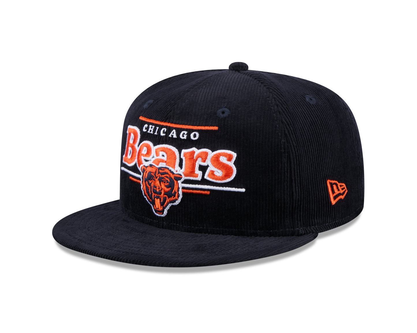 Chicago Bears Display Navy Corduroy New Era 9FIFTY Snapback Hat