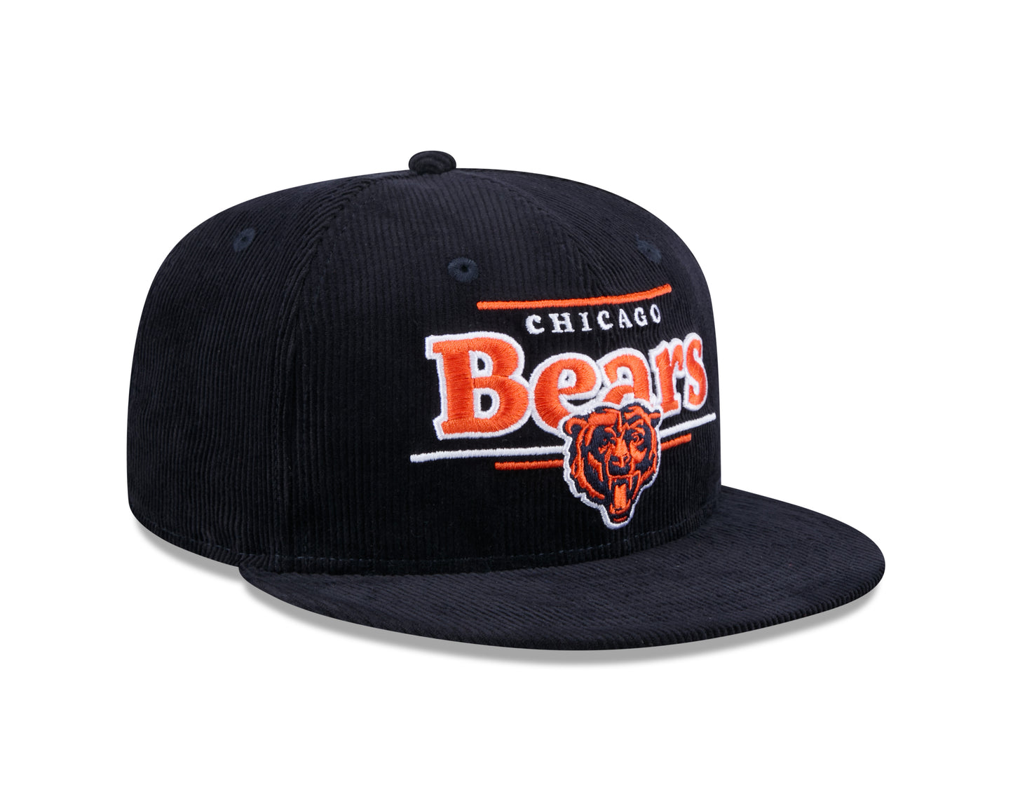 Chicago Bears Display Navy Corduroy New Era 9FIFTY Snapback Hat