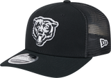Chicago Bears New Era Black/White Trucker Primary 9SEVENTY Trucker Hat - Pro Jersey Sports