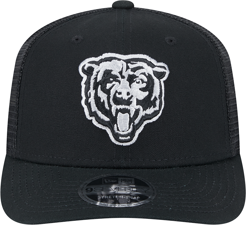 Chicago Bears New Era Black/White Trucker Primary 9SEVENTY Trucker Hat - Pro Jersey Sports