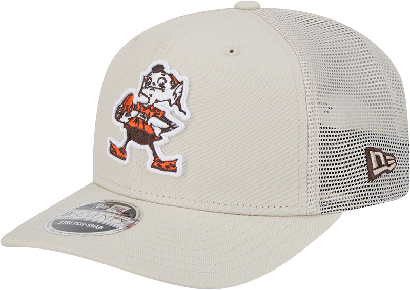 Cleveland Browns New Era Brownie Stone 9SEVENTY Trucker Adjustable Hat - Pro Jersey Sports