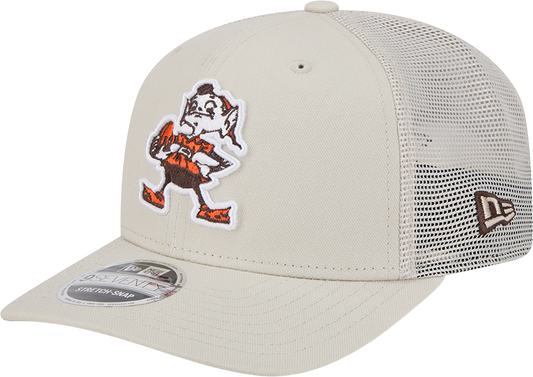Cleveland Browns New Era Brownie Stone 9SEVENTY Trucker Adjustable Hat - Pro Jersey Sports