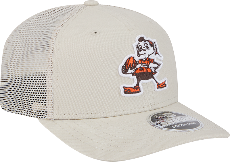 Cleveland Browns New Era Brownie Stone 9SEVENTY Trucker Adjustable Hat - Pro Jersey Sports
