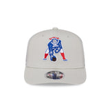 Men's New Era Stone New England Patriots Canvas Trucker 9SEVENTY Stretch-Snap Hat - Pro Jersey Sports