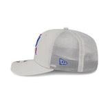 Men's New Era Stone New England Patriots Canvas Trucker 9SEVENTY Stretch-Snap Hat - Pro Jersey Sports