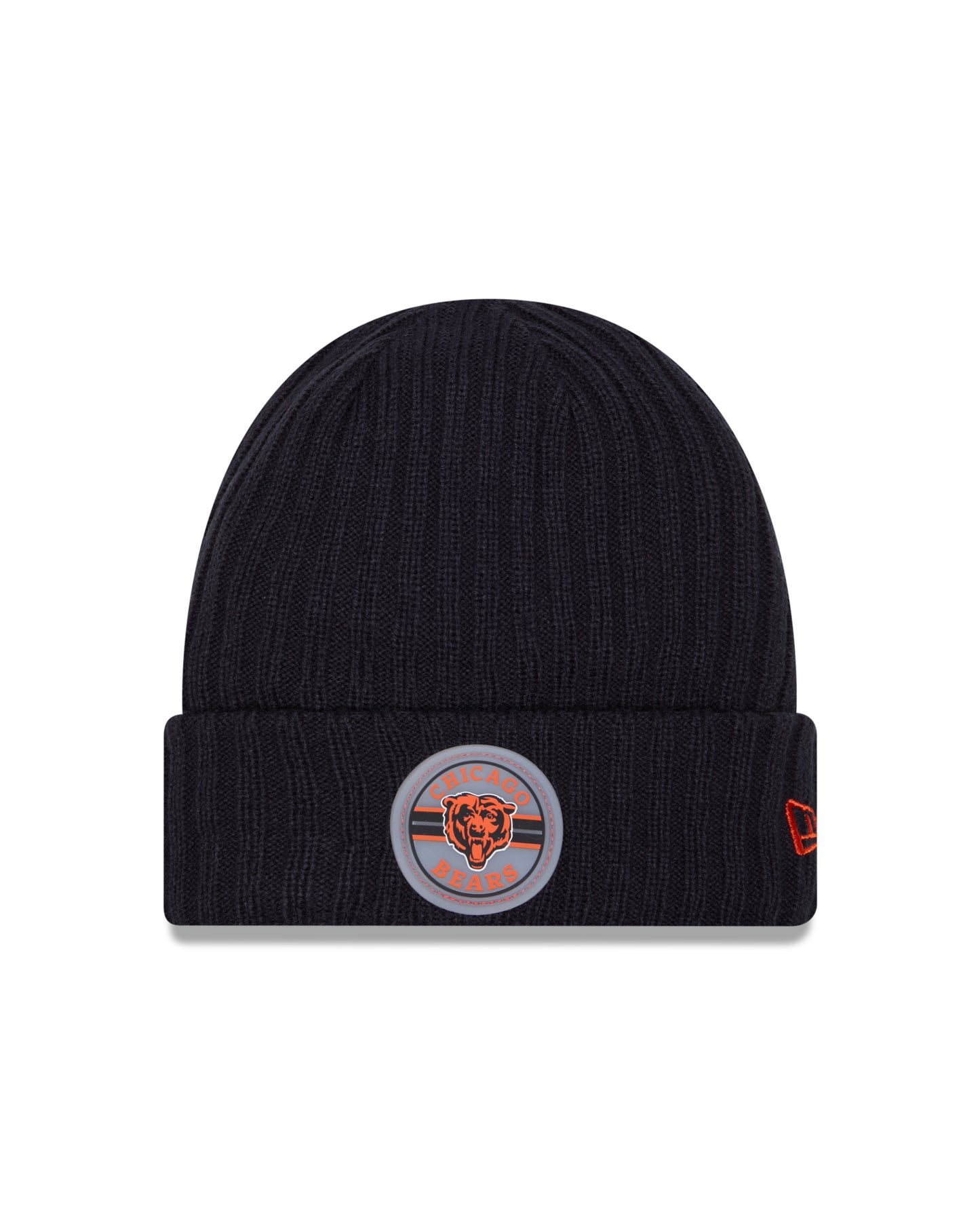 Chicago Bears New Era Navy Patched Knit Hat