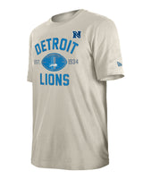 Men's Detroit Lions Stone Historic New Era Tee - Pro Jersey Sports