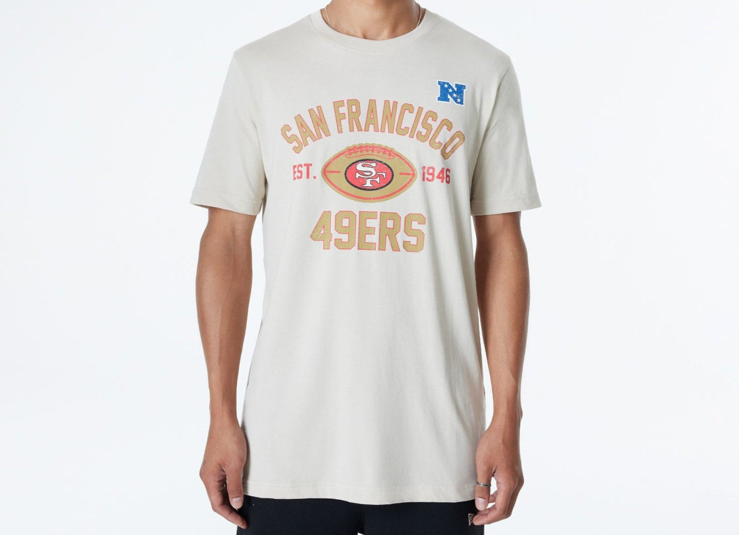 Men's San Francisco 49ers Stone 2024 Historic New Era Tee