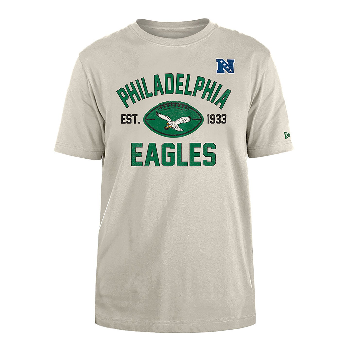 Men's Philadelphia Eagles Stone 2024 Historic New Era Tee