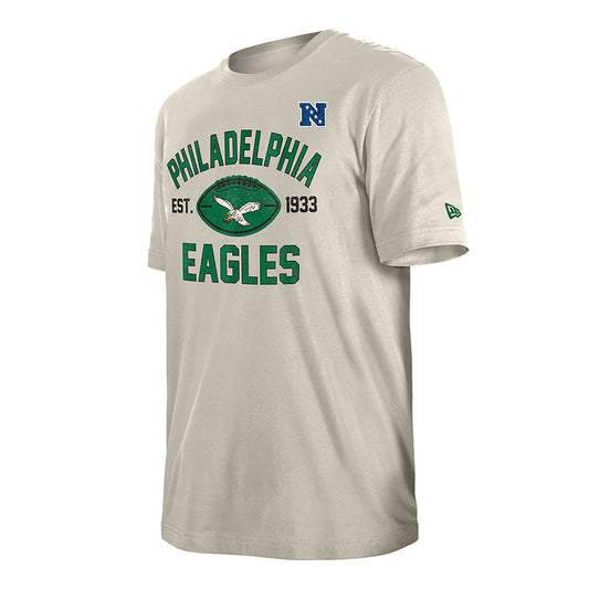 Men's Philadelphia Eagles Stone 2024 Historic New Era Tee