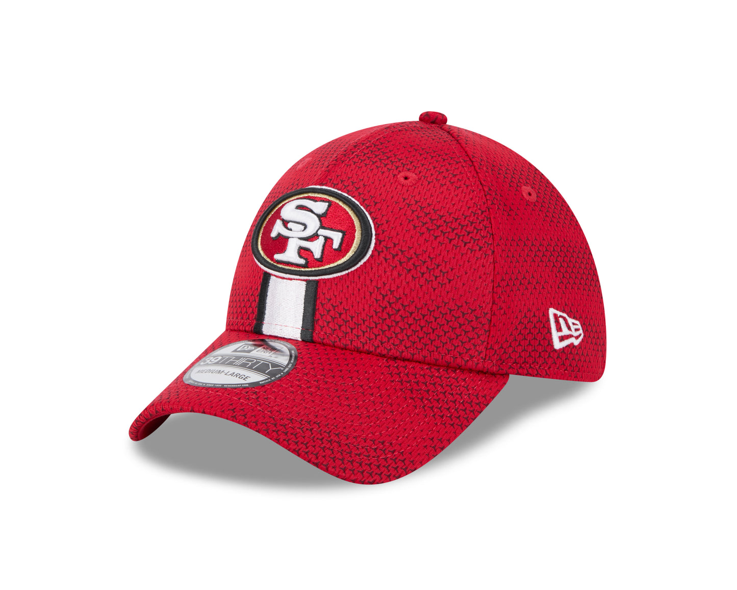 Men's San Francisco 49ers New Era 2024 Sideline Scarlet 39THIRTY Flex Hat