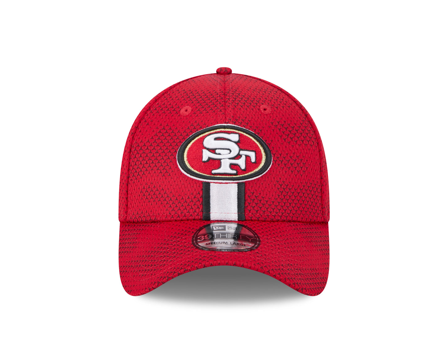 Men's San Francisco 49ers New Era 2024 Sideline Scarlet 39THIRTY Flex Hat