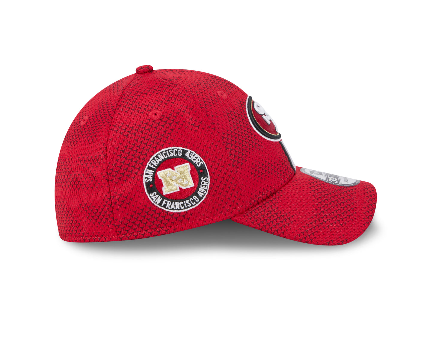 Men's San Francisco 49ers New Era 2024 Sideline Scarlet 39THIRTY Flex Hat