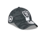 Men's Las Vegas Raiders New Era 2024 Sideline Black 39THIRTY Flex Hat - Pro Jersey Sports