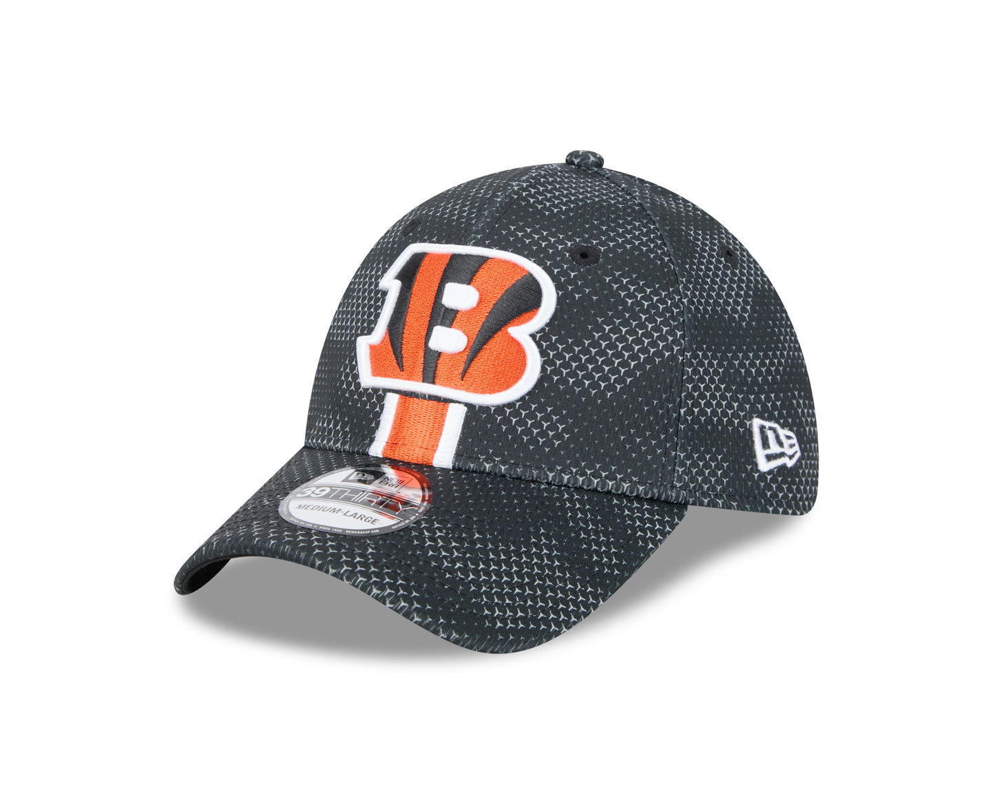 Men's Cincinnati Bengals New Era 2024 Sideline Black 39THIRTY Flex Hat