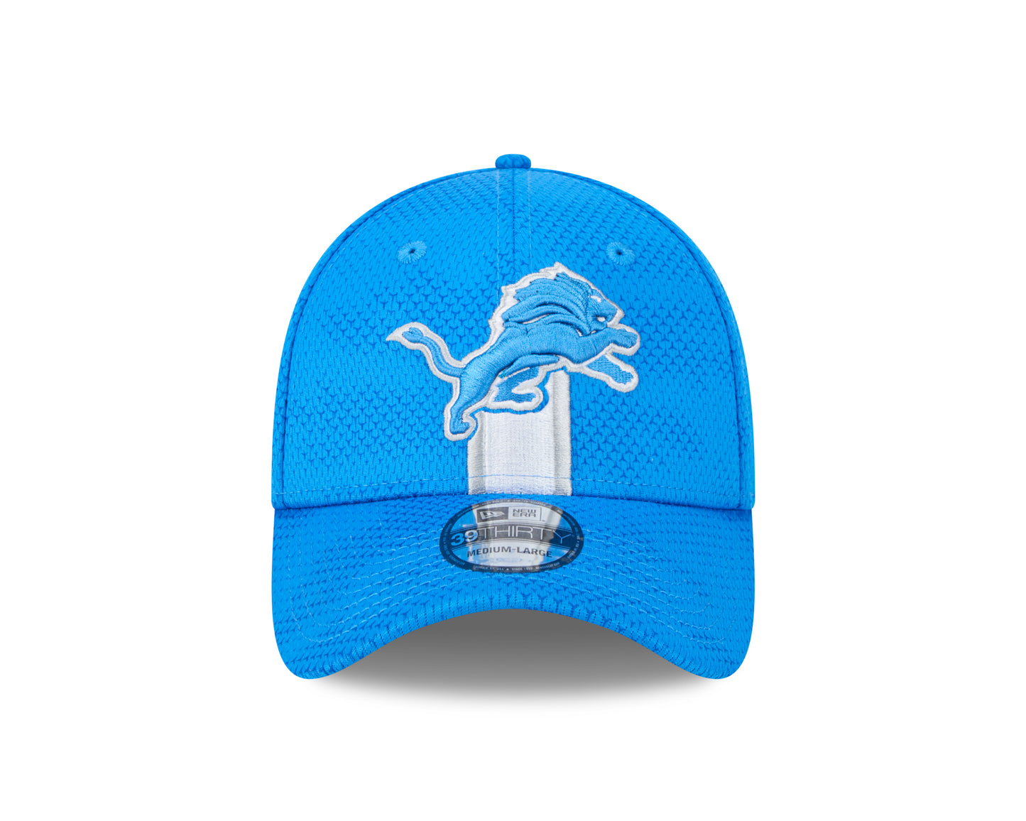 Men's Detroit Lions New Era 2024 Sideline Blue 39THIRTY Flex Hat