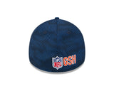 Men's Chicago Bears New Era 2024 Sideline Navy Alternate Logo 39THIRTY Flex Hat - Pro Jersey Sports
