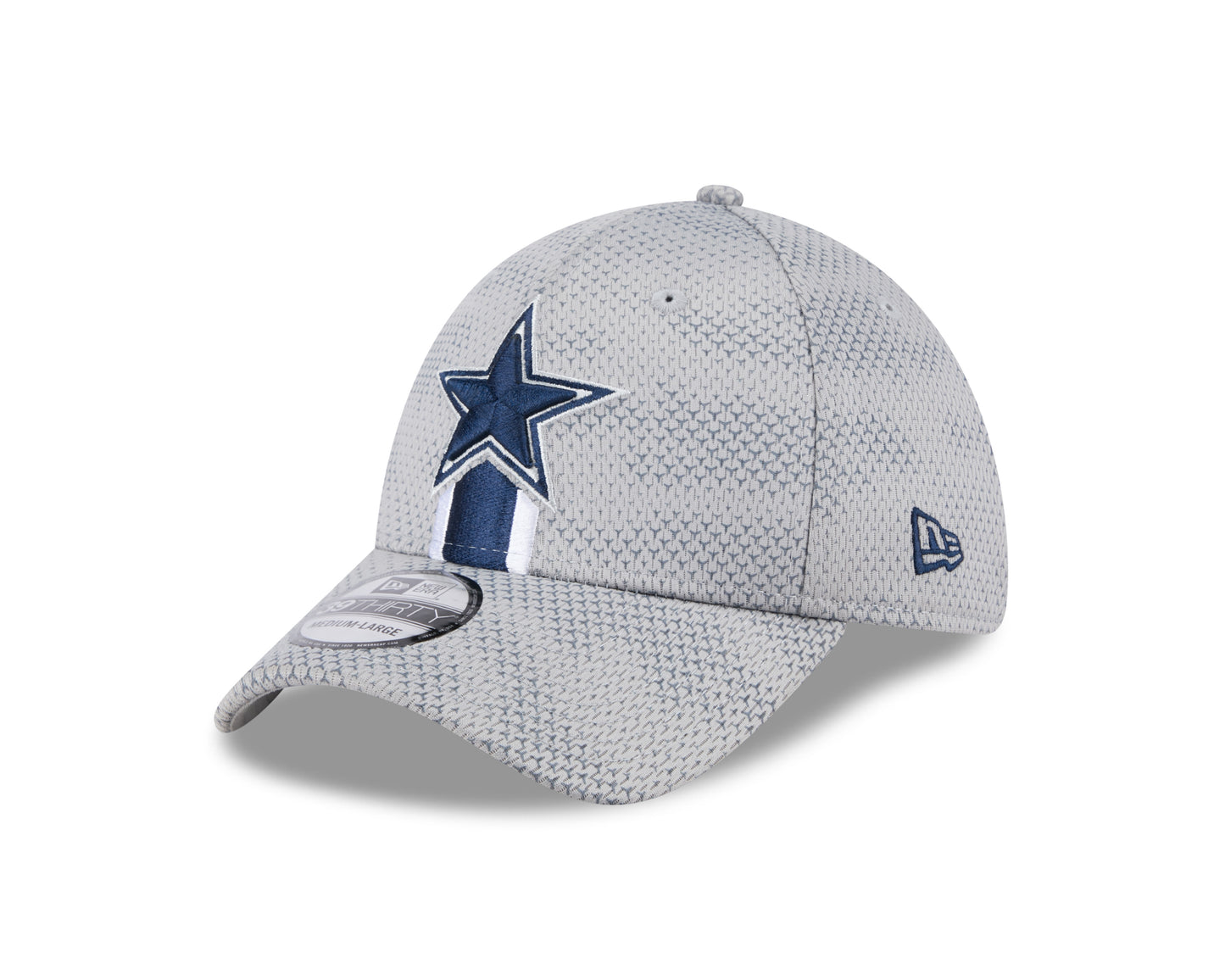 Men's Dallas Cowboys New Era 2024 Sideline Gray 39THIRTY Flex Hat